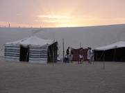 Sunset at the camp