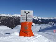 Signage in the ski area