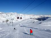 Presena Glacier and the Presena gondola lift