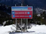 Slope signage at Feuerkogel