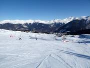Gentle slopes in Courchevel