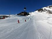 Ski course at the top of the ski area