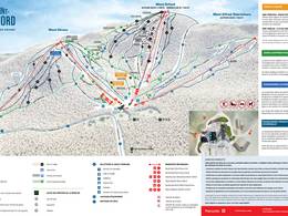 Trail map Mont Orford