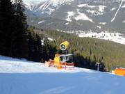 High-performance snow cannon in the Pec pod Sněžkou ski area