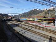 Station of the MOB (Montreux-Berner Oberland Railway) in Zweisimmen