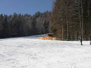 Easy slopes from the mountain down to the valley