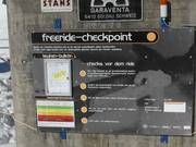 Freeride checkpoint at the Alpentower