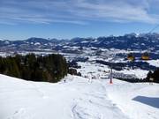 View from the mid-station over the Allgäu