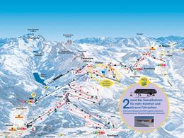 Trail map Dachstein West – Gosau/Russbach/Annaberg