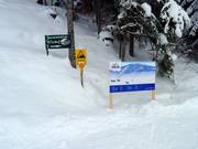 Signage at the mountain station