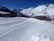 Practice slope in the Snowland at the rope lift