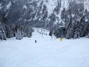 Challenging mogul run Bound for Glory