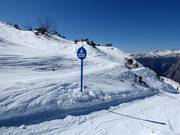 Slope signage in the Vogel ski resort