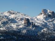 View of the Cinque Torri slopes