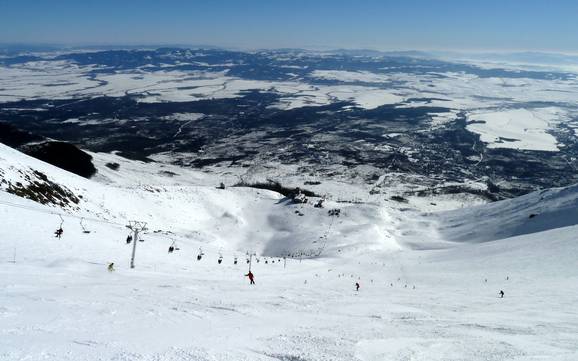 Biggest height difference in the Fatra-Tatra Area – ski resort Tatranská Lomnica