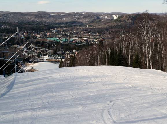 Typical run through the forest at Mont Saint-Sauveur