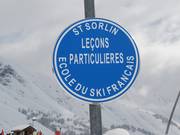 At the ski school meeting point in Saint Sorlin