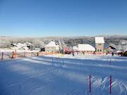 Ski race of the ski school at the baby lift