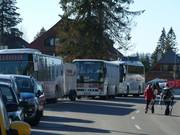 Ski and shuttle buses at Hebelhof