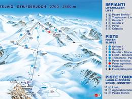 Trail map Passo dello Stelvio (Stelvio Pass)
