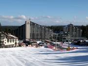 Hotel Rila directly on the slope