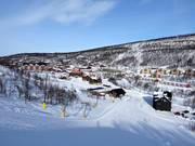 View of the accommodations in Hamrafjället