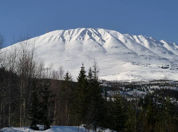 The 1,883 m high Gaustatoppen