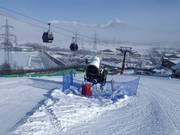 Snowmaking all the way to Kaprun