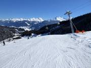 Descent to Resterhöhe with a view of the Pinzgau