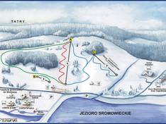 Trail map Polana Sosny – Niedzica