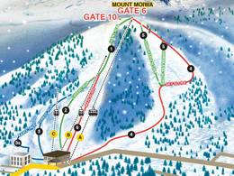 Trail map Moiwa