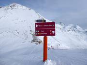 Slope signage in Zermatt