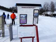 Information at the lift entrances
