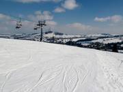 Groomed slope