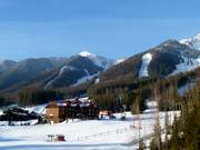 View from the Lower Mountain up into the ski area