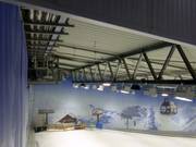 Snow cannon on the ceiling in SnowWorld Neuss