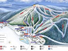 Trail map Changbaishan Wanda
