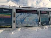 Information board in the ski area