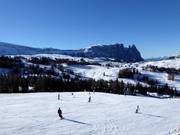 View over the Seiser Alm to the Schlern