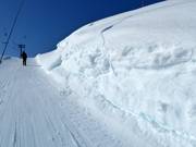 There is always plenty of snow in the Björkliden ski area.