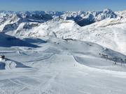 Red slope at Gletscher Jet