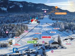 Trail map Schneeberglifte – Mitterland (Thiersee)
