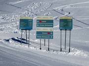 Slope signage with detailed information for each individual slope