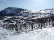 View over the ski resort of Björkliden