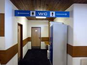 Well-maintained sanitary facilities at the summit