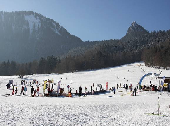 The ski area beneath the Leonhardistein