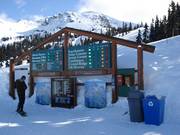 Information board in the ski area