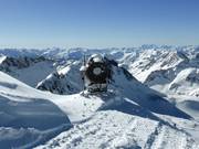Snow cannon with panoramic view