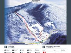 Trail map Mosorny Groń – Zawoja