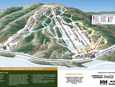 Trail map Pleasant Mountain